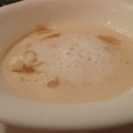 奥沢サクレクール - じゃがいもの冷製スープに甲殻類の出汁