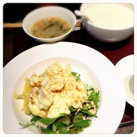 過門香 丸の内トラストタワー店 - 今日の日替わり定食 海老マヨ