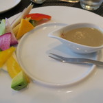 ete - 蟹味噌ソースのバーニャカウダ