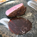 ete - 山形牛ランプ肉ステーキ　赤ワインソース