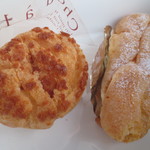 ちからや - クッキーシュー￥170とパイシュー￥120