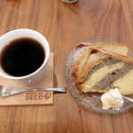デコ カフェ - セットデザート＆ホットコーヒー