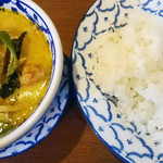 ロッディー - 201508グリーンカレー1杯目ごはん少な目