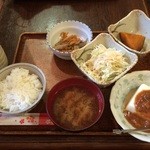 味処 ワイン処 さわだ - 201508  さわだ ★日替り定食（680円）★これに「焼魚」が付きます(^-^)/