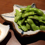 ひのと - H27.08.11 メニュー黒崎 茶豆塩蒸し