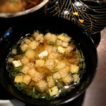 出汁さんろくぼう - 味噌汁。綺麗！