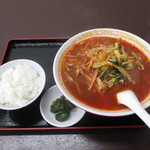 まっちゃ好好亭 - 好好ラーメン+餃子セット　1050円+税