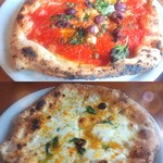 ラッコ アメーノ - ～Lacco Ameno～
                                上：シチリアーナ、トマトソース激うま！
                                下：イルリフージョ、チーズが優しい味わい