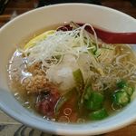 麺屋 一八 - 梅しそ鶏冷やしらぁ麺