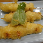 四ツ木製麺所 - ぼんじり天ぷら