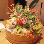 かんきち別館 - 料理写真:「刺身盛り合わせ」