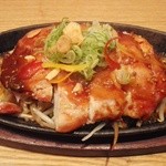 かんきち別館 - 「鶏ももスタミナ鉄板」