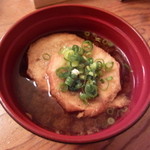 Sasazushi - 赤出汁。仙台名物？の油麩が入ってます。油麩美味しいですよね〜