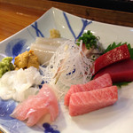 刺身盛合せ。絶品