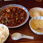 中国菜 オイル - 四川麻婆豆腐ランチ900円