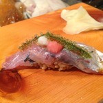 弘寿司 - あじ　とろろ