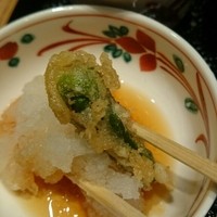 一心 金子 - ししとうを大根おろしで。