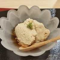 二條 葵月 - 先付は胡麻豆腐