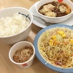 松屋 - ブラウンソースHB
野菜 納豆とかw