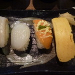 まんぷく太郎 中之郷店 - バジルサーモン、イカ等