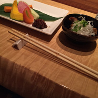 鳥ばか一代 - 鳥皮ポン酢、野菜