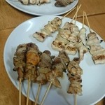 元祖美唄焼鳥 三船 東札幌店 - 精肉は初めて食べました