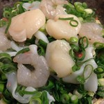 海鲜什锦葱（鱿鱼、虾、扇贝、章鱼）
