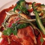 ビストロKIMURA - 美桜鶏のソテー 夏野菜とサルサソース（ランチAコース）