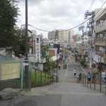 ひみつ堂 - この先の下り坂と言いますか、階段を降りて行くと