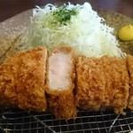 Hirata Bokujou Tonya - 金華豚厚切りロースかつ膳１５０ｇ　２，０００円
