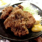 元祖立ち飲み屋 - 日替わりメニュー『クジラ竜田揚げ』\250円