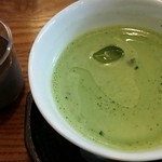 榮玉堂 - 黒ゴマプリンと抹茶オレ