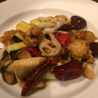 中国料理 青冥 祇園店 - 鶏と茄子のピリ辛