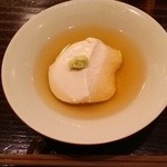 食堂 おがわ - 付きだし（湯葉豆腐）