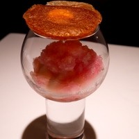オマージュ - 和歌山桃とみょうがのグラニテ