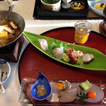 道後舘 - 大人：先つけ、お刺身など