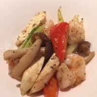 中国料理 大湖苑  - 海老と野菜の炒め物