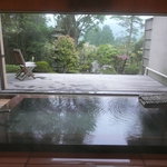 大浴場　窓が全部開きます