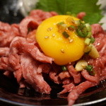 炭火焼肉たけさん亭 - 2015/8　鹿児島牛ユッケ