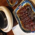 活魚料理いしかわ - ホタルイカの石焼き　