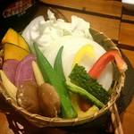 琉球焼肉なかま - 島野菜の肉みそディップ