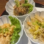 わいわい - 郷土料理三品盛り(700円)