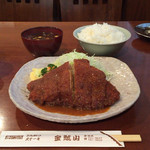 金鯱山 - とんかつ大定食 ご飯大盛♪