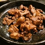 九州酒場・博多もつ鍋 ぶせん - 古処鶏の鉄板焼き　レバー