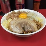 ラーメン 一心 - 汁なし中(ニンニク、アブラ)