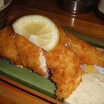 平成大衆酒場　やきとん　じゃんじゃん - 「ささみフライのタルタルソース」×２です。