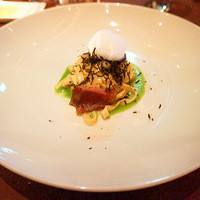 RISTORANTE OZIO - 黒トリュフとバター、アンチョビーのバヴェッティーネ ブレザオラを添えて