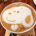 デコ カフェ - カフェラテ（スヌーピーVer.）