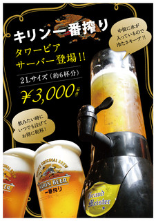 h Mei Ke Ka Chuu Ka - タワービールサーバー登場！