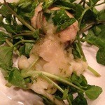 クスクス ルージール - サザエのエスカルゴバター風をイモのピューレで